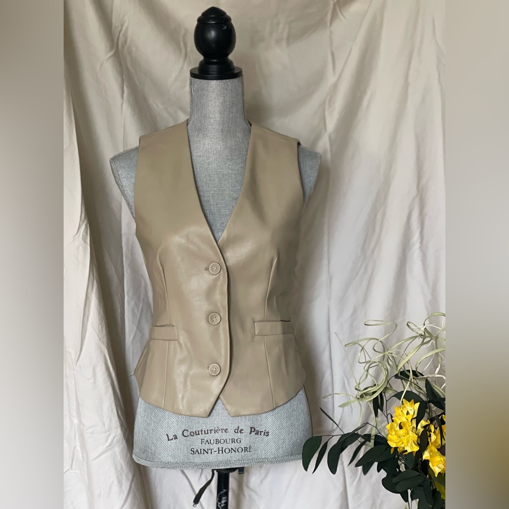 Faux Leather Vest